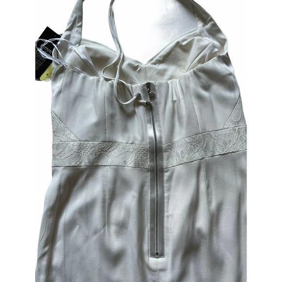 Etcetera White Halter Dress Size 8 NWT - Picture 5 of 11